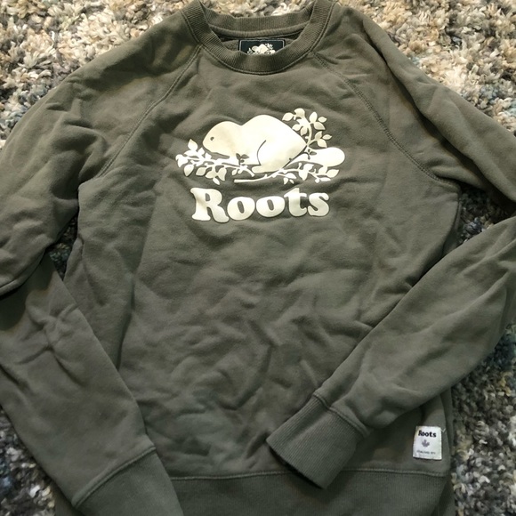 Sage green Roots sweater - Picture 3 of 3